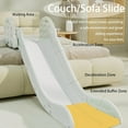 thumbnail image 5 of Ealing Kids Couch Slide for Bed for Toddlers 1-3 Indoor Baby Climbing Toys with Secure Base Guardrail ,Yellow, 5 of 9
