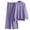 Purple, variant on Women's Two-Piece Knit Set Turtleneck Sweater and Wide Leg Pants with Pockets, Cozy Loungewear Set