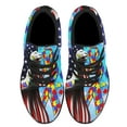 thumbnail image 2 of Autism Awareness American flag Shoes Sneakers for Women Men Black Size 4.5, 2 of 7