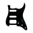 thumbnail image 1 of Fender Modern Pickguard, HSS Stratocaster, 11-Hole, Black, 3-Ply, 3-Screw Hum, 1 of 1