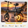 thumbnail image 5 of 14IN Foldable Electric Bike for Adults, 500W Motor 20mph, 30 Miles Range, Removable High-Capacity Battery,High cost-performance ebike, UL 2849, 5 of 9