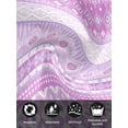 thumbnail image 7 of Purple Pink Boho Cloth Napkins Set of 4 Reusable Dinner Napkins, Vintage Ethnic Tribe Abstract Art Cocktail Napkin Washable Table Napkins for Wedding/Holiday Party/Baby Shower 20"x20", 7 of 7