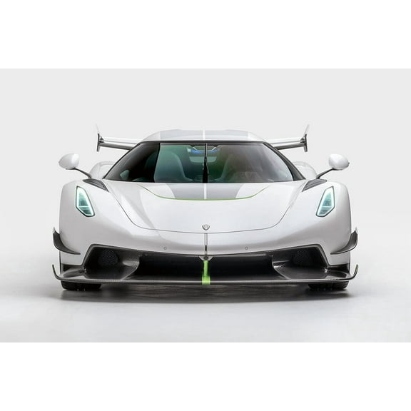 Koenigsegg Jesko Prototype Sports Car Luxury Car Wall Art Home - 24x36 Inch Glossy Laminated Poster - Stunning Detail and Bold Colors