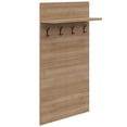 thumbnail image 6 of Nexera Porto Entryway Wall-Mounted Coat Rack with Shelf, Brown Oak, 6 of 7