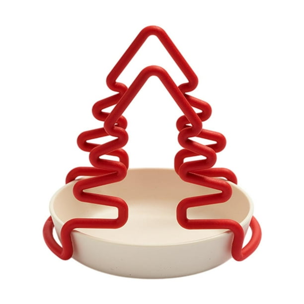 Soporte colgante para bolsas de café con forma de árbol, soporte para bolsitas de té, soporte para bolsas de filtro reutilizables Rojo