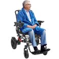 thumbnail image 5 of SUSUchens Folding Electric Wheelchair for Adults, Lightweight Intelligent Power Wheelchair, 12 Miles Portable Motorized Wheelchair with Swing-Back, Desk-Length Arm & Elevating Footrests _Black, 5 of 13