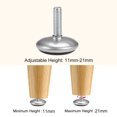 thumbnail image 4 of Niveladores de Muebles Altura Ajustable de 11mm a 21mm M6 x 20mm, 4Pcs, 4 of 4