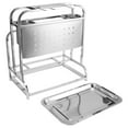 thumbnail image 3 of Porte-couteaux en Acier Inoxydable 304, Porte-Cuisine, Argent Multifonctions pour la Maison, 3 of 8