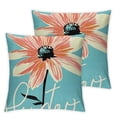 thumbnail image 2 of Acheng Summer Pillow Covers Outdoor Pillow Covers Daisy Throw Pillow Covers Hello Sunshine Sweet Summer Time Cushion Case Summer Outdoor Decoration for Farmhouse Sofa Home Car Couch,2 Pcs White, 2 of 6