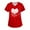 179# Red, variant on UoCefik Valentines Scrub Tops Women 2025 Love Heart Pattern Cute Nursing Uniforms Funny Plus Size Short Sleeve V Neck T-Shirts Holiday Scrub Shirts with Pockets Deep Red L