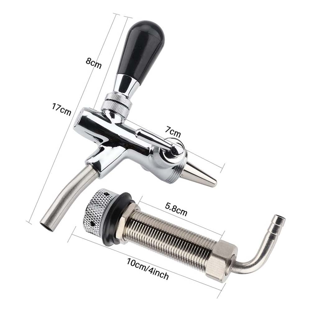 Beer Tap Faucet Stainless Steel Chrome Plating Kit Homebrewing