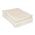 thumbnail image 2 of BNM Solid Flannel Cotton Pillowcases, Set of 2, King, Ivory, 2 of 4