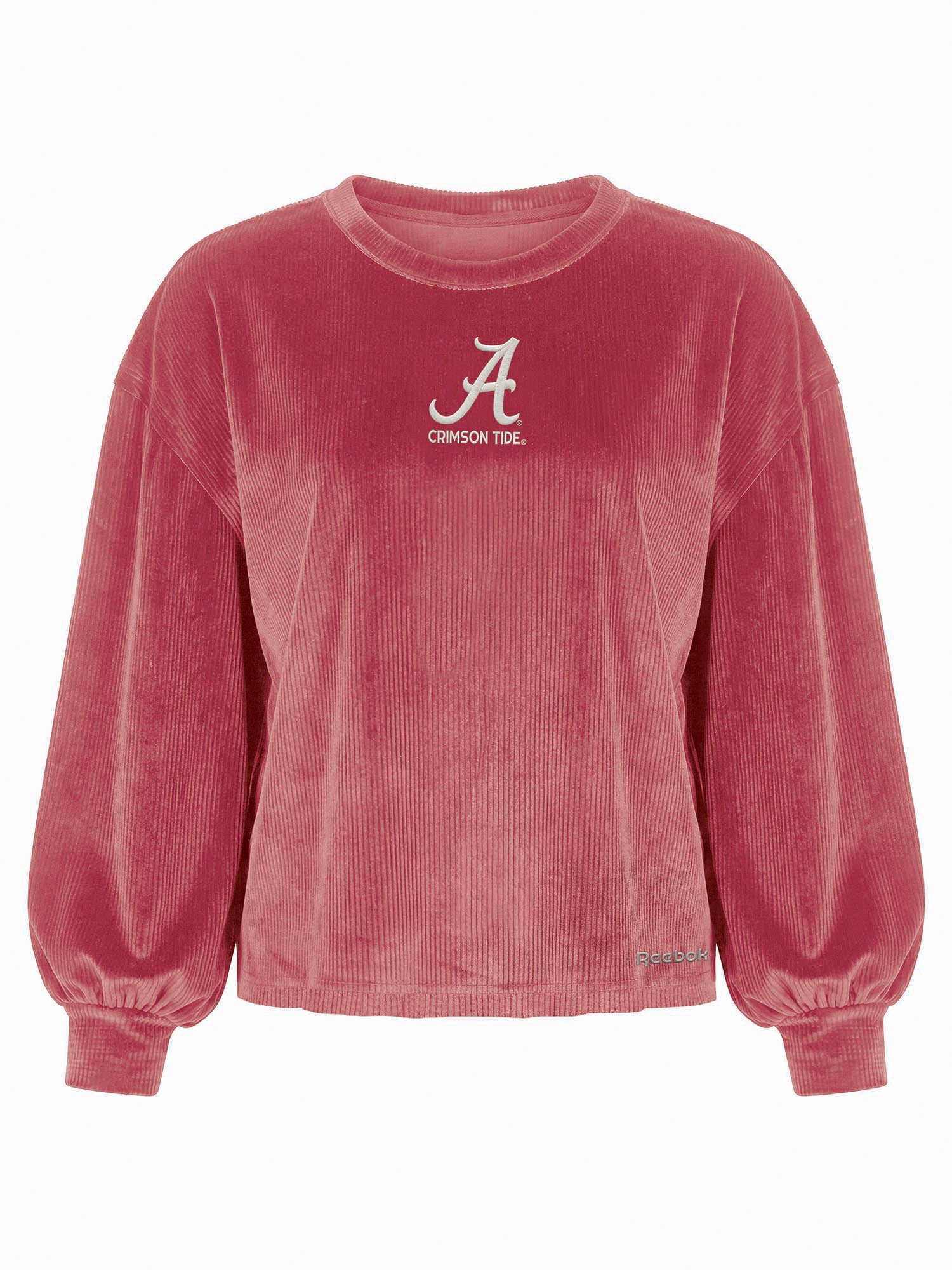Alabama Crimson Tide Reebok Womens Crew Neck Pullover with Balloon Sleeves