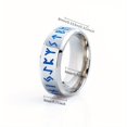 thumbnail image 4 of Nouvelle Bague Viking Nordique pour Hommes, Rune en Acier Titane, Fait Main, 12e, 4 of 6