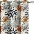 thumbnail image 2 of Vargottam Tropical Burst Design Blackout Curtains - Set of 2 Panels, 42 x 63 Inches Each - Light Blocking & Thermal Insulated Drapes with Grommet Top for Bedroom & Living Room - Gray, 2 of 9