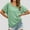 Light Green, variant on Stylish Women’s T-Shirt Casual Round Neck Blouse Trendy Lightweight Loose Fit Everyday Wear Top