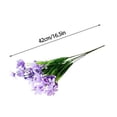 thumbnail image 5 of ZOELNIC 6 Bundles Artificial Daffodil Flowers UV Resistant 28 Heads Home Decoration For Wedding Party Supply, Purple, 5 of 18
