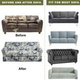 thumbnail image 2 of Eco-Ancheng 4 Piece Sofa Cover Stretch Sofa Slipcover Printed Soft Couch Cover Covers with 3 Individual Cushion Covers Furniture Protector for Living Room Chairs with Elastic Bottom, Sofa，07, 2 of 7