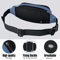 thumbnail image 4 of WATERFLY Unisex Lightweight Running Hiking Jogging Nylon Fanny Pack Waist Bag-Light Blue, 4 of 7