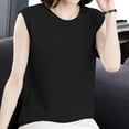 thumbnail image 4 of Dagugfen Women Sleeveless Tops Cap Sleeve Loose Fitting Casual Comfy Lightweight Work Basic Tees Tank Tops, 4 of 9