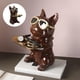 thumbnail image 3 of Estatua de bulldog, genial, creativa, decorativa, moderna, bandeja, artesanía para la mesa del comedor. marrón, 3 of 9