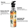 thumbnail image 3 of Yayeee 20oz Insulated Water Bottle Double Wall Stainless Steel with Flip Straw Lid, Cartoon Plants, 3 of 7