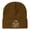 Caramel, variant on "The Good Vibes Only" Letter Embroidered Heavyweight Acrylic Knit Beanie, Unisex High Stretch Warm Hat, Must-Have for Outdoor Trips