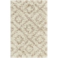 thumbnail image 3 of Unique Loom Ruth Trellis Shag Rug ,Rectangle,2' 2" x 3' 1" Beige Modern Trellis Living Room Bed Room Dining Room, 3 of 5