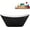 Brushed Brass, variant on 67" Streamline NB6900BGL Soaking Glossy Black Freestanding Tub and Tray With Internal Drain in Brushed Gold
