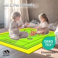 thumbnail image 4 of ODIKA 6'x9' Machine Washable Non-Slip Area Rug, Championship Game Turf Action Scene With Player Movement Paths High Traffic Rug with Pad, Green, 675675, 4 of 8