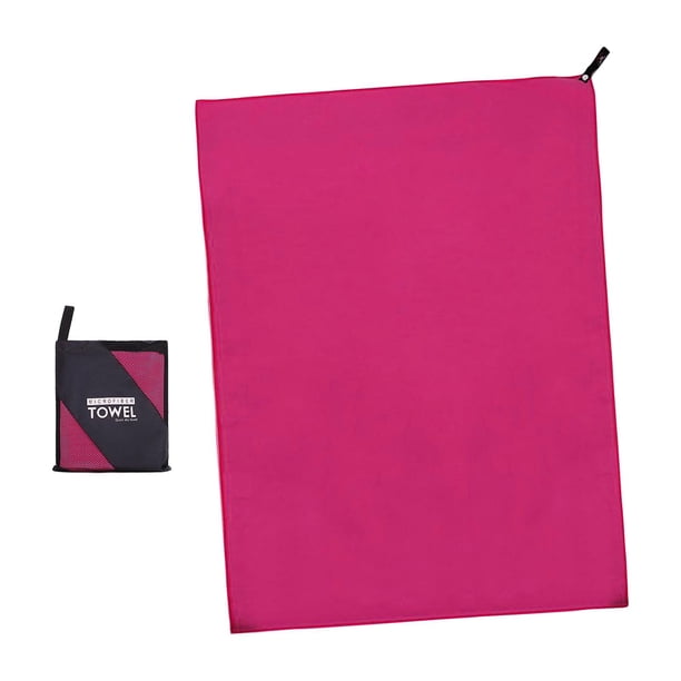 Toalla de microfibra Zulema Toalla de baño ligera 80x180cm Rosa