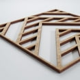 thumbnail image 5 of Ekena Millwork 7 3/8"W x 7 3/8"H x 1/4"T Extra Small Gilcrest Decorative Fretwork Wood Wall Panels, Red Oak, 5 of 18