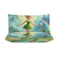 thumbnail image 3 of Cute Cartoom Anime Tinkerbell Bedding Sets Girls Boys Teens Comforter Sets With 2 Pillowcases, 3 Piece Soft Bedding Set Twin, 3 of 8