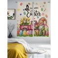 thumbnail image 3 of Spring Easter Gnomes Sheer Curtains 72 Inch Length 2 Panels Set Window Treatments, Red Truck Colorful Eggs Botanical Rod Pocket Semi Curtains for Living Room/Bedroom/Kitchen Décor, 104"W x 72"L, 3 of 7