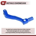 thumbnail image 4 of Folding Motorcycle Gear Shifter Lever for Kayo T2 Aluminum Alloy Pedal Shift Lever Arm Blue Silver Tone, 4 of 6