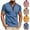 Blue, variant on Dovford Men's Casual Henley Shirts Classic Button Cotton Short Sleeve T-Shirt Summer Basic Solid Lightweight Tees Tops