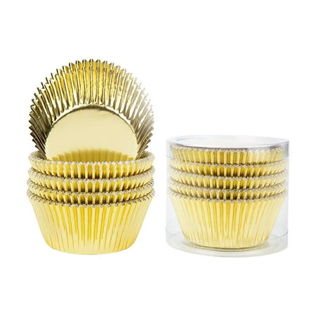 

wendunide cup cake paper cup 100PCs Baking Utensils Thickened Aluminum Heat-Resistant Cake Paper Cup Mould