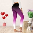 thumbnail image 3 of Gibobby Leggings afelpados para mujer Leggings para mujer Día de San Valentín Estampado lindo Casual Cómodo Inicio Leggings Pantalones de bota(Rosa caliente,XG), 3 of 4