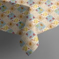 thumbnail image 5 of Pioneer Flower Floral Print Pattern Square Tablecloth, Waterproof Wipeable Spillproof Washable Table Cover for Home Kitchen Party and Daily Decor 42"x42", 5 of 6