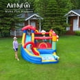 thumbnail image 6 of AirMyFun Inflatable Bounce House, Water Slide Park Slide Bouncer with Climbing Wall, Basketball Hoop, Jumping and Splash Pool, Kids Bouncy Castle with 450W Air Blower for Outdoor Backyard, 6 of 11