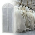 thumbnail image 3 of Washranp Breathable Long Garment Dust Cover,High Capacity Wedding Dresses Storage Bag with Zipped Protector Cover Household Supplies, 3 of 5