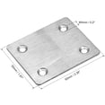 thumbnail image 3 of Repair Plates, 60mm x 50mm, Flat Fixing Mending Bracket Connector, 12 Pcs, 3 of 4