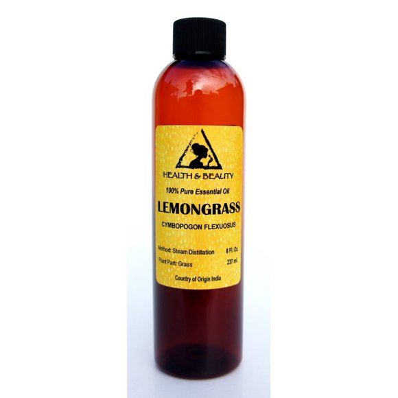 Lemongrass essential oil aromatherapy natural 100% pure 8 oz