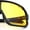 Shiny Black - Yellow, variant on Xloop Mens HD Night Driving Lens Oversized Shield Sport Plastic Sunglasses [Matte Black]