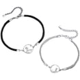 thumbnail image 1 of Set de pulseras de plata 925 para parejas, diseño de Principito, 1 of 2