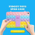 thumbnail image 3 of Funda Ubiuocolor con forma de corazón para iPad Air 4 de 10,9" (2020) y Pro de 11", divertida y divertida funda de silicona kawaii, con un diseño único y elegante, ideal para niñas y niños., 3 of 4