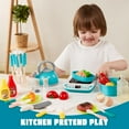 JOYIN 37Pcs Kids Kitchen Playset, Toddler Pretend Cooking Toy Set with