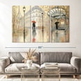 thumbnail image 6 of Elephant Stock To The Metro Wall Art - Horizontal Multi Panel Canvas - Hallway Wall Decor - Places Multi Panel - Beige And Red Decor By Julia Purinton - 65" x 42", 6 of 6