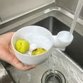 thumbnail image 6 of Fruit Cleaning Basket Cleaner Bowl with Strainer Quick Drain Lightweighted For Home Outdoor Use Plastic, 6 of 15