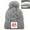 Gray, variant on Women's Cable Knit Faux Fur Pom Beanie - Soft Winter Hat,Ribbed Cuff,Warm Lining,Slayer Badge